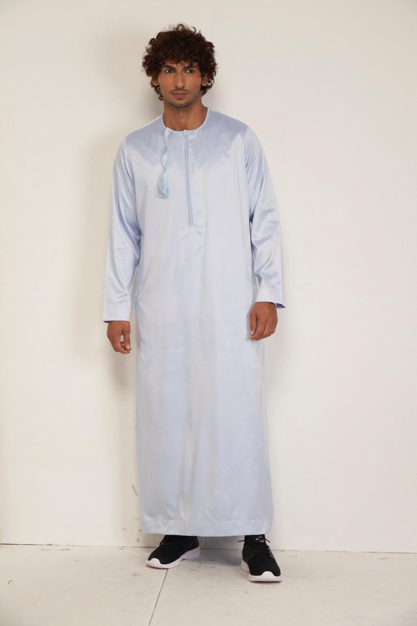 OMANI THOBE- Pastel Blue