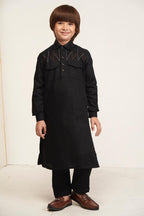Tajiri Kids Pathani Set - Black