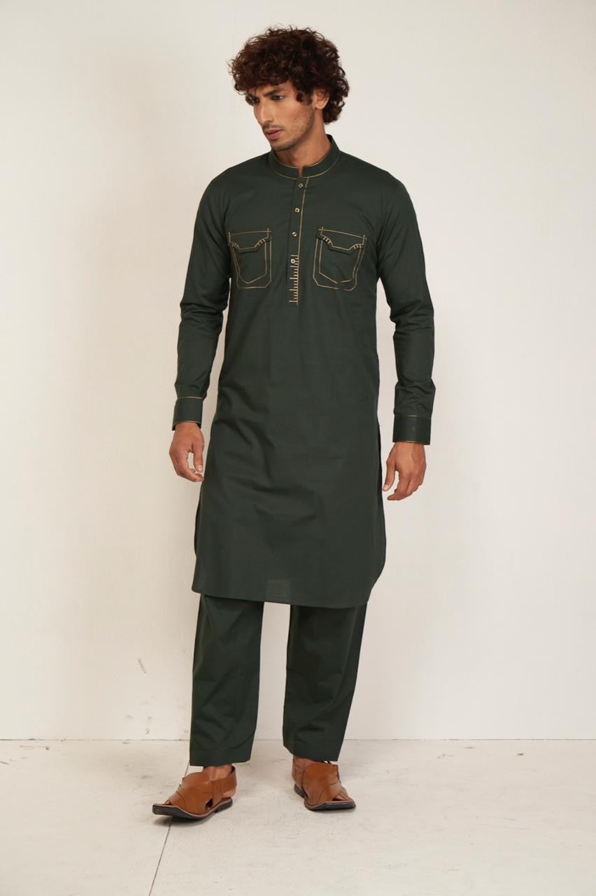 Jade Kurta Pyjama Set