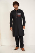 Midnight Panel Kurta Set