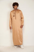 OMANI THOBE- Caramel Beige