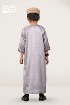 Ash Grey Naksh Kids Thobe