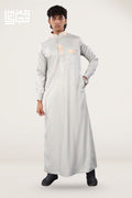 Ash Grey Premium Designer Thobe