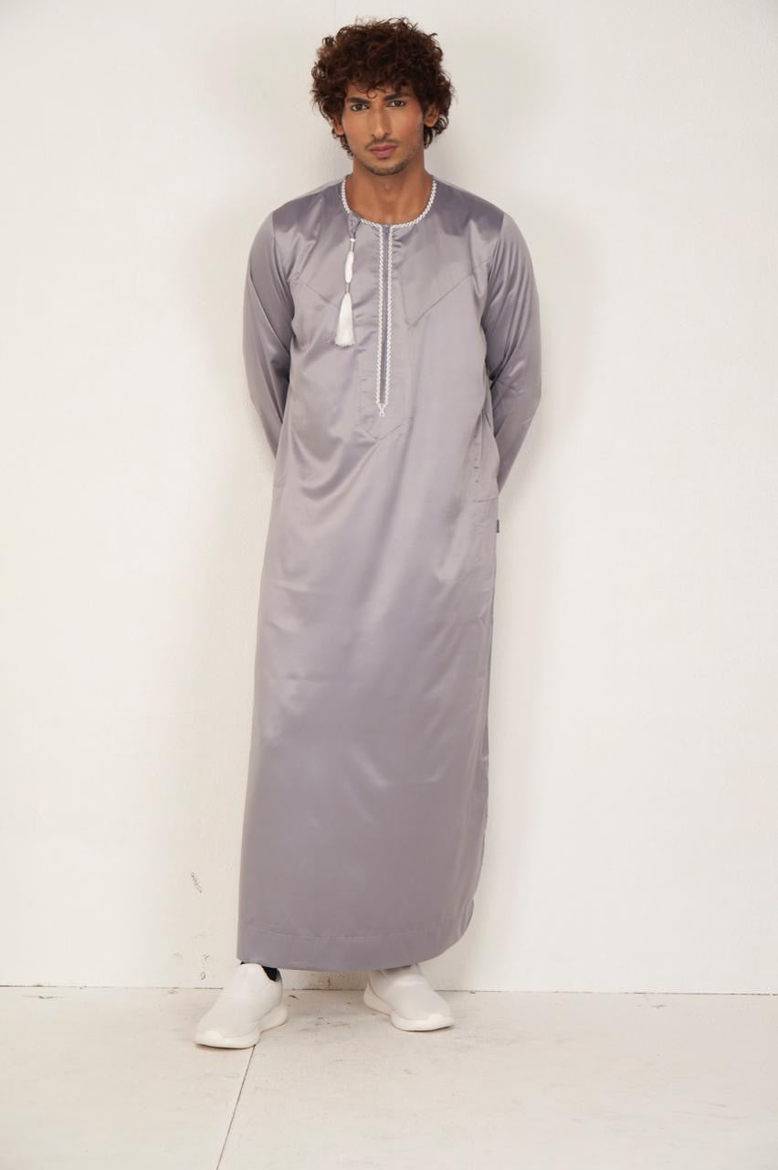 OMANI THOBE - Grey