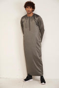 OMANI THOBE- Taupe Grey