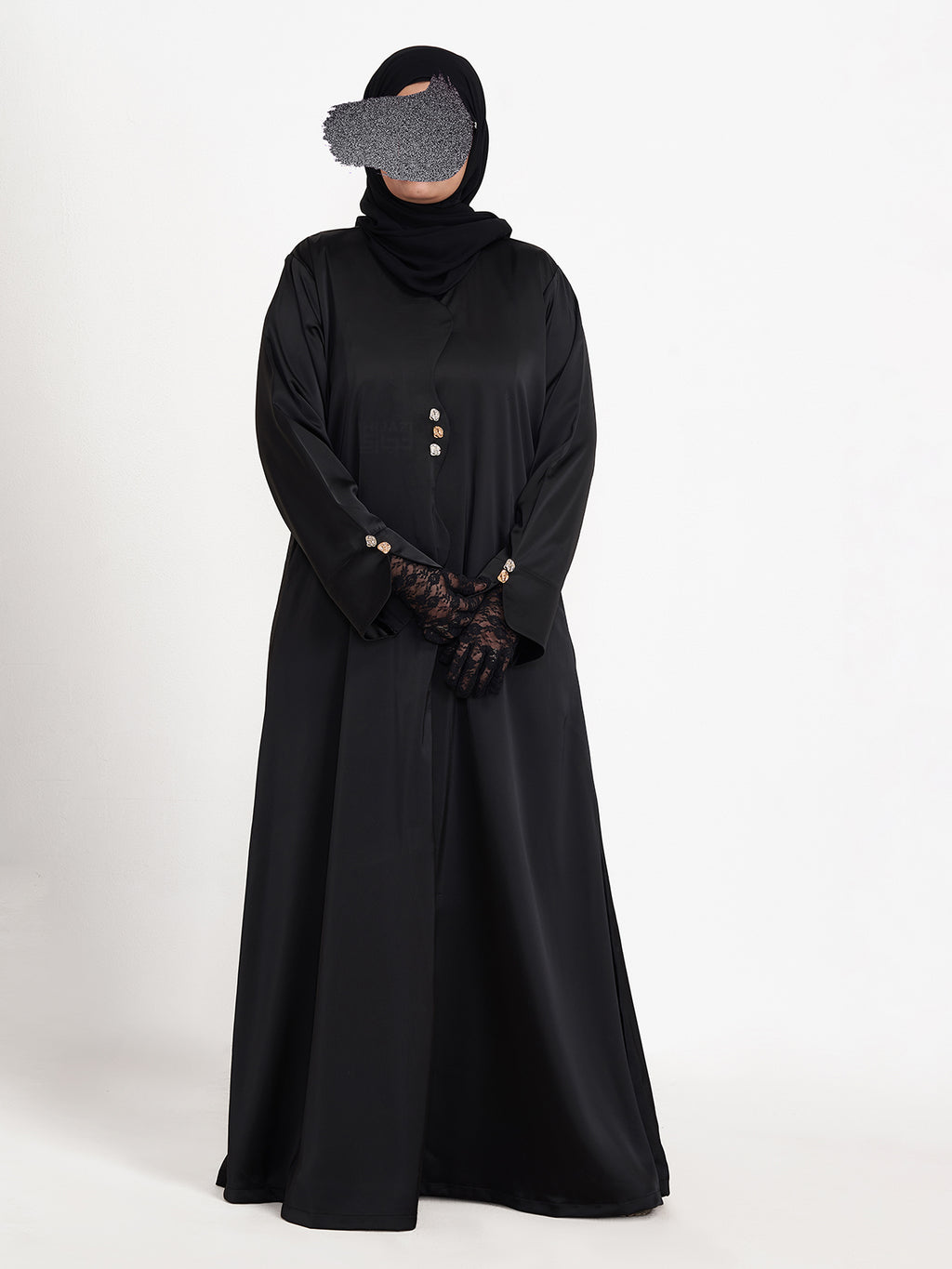 MAWJ NUJUM ABAYA- BLACK