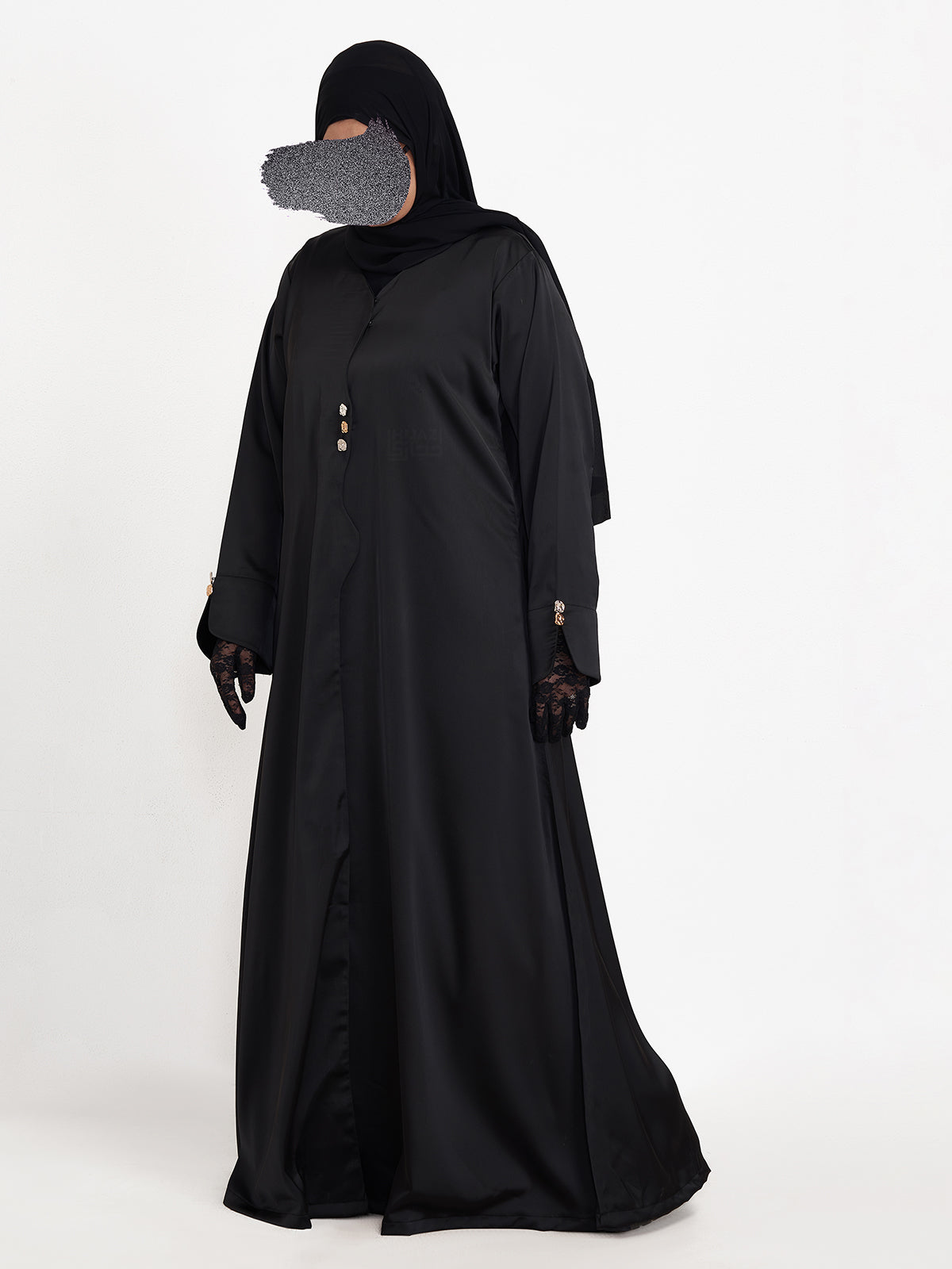 MAWJ NUJUM ABAYA- BLACK