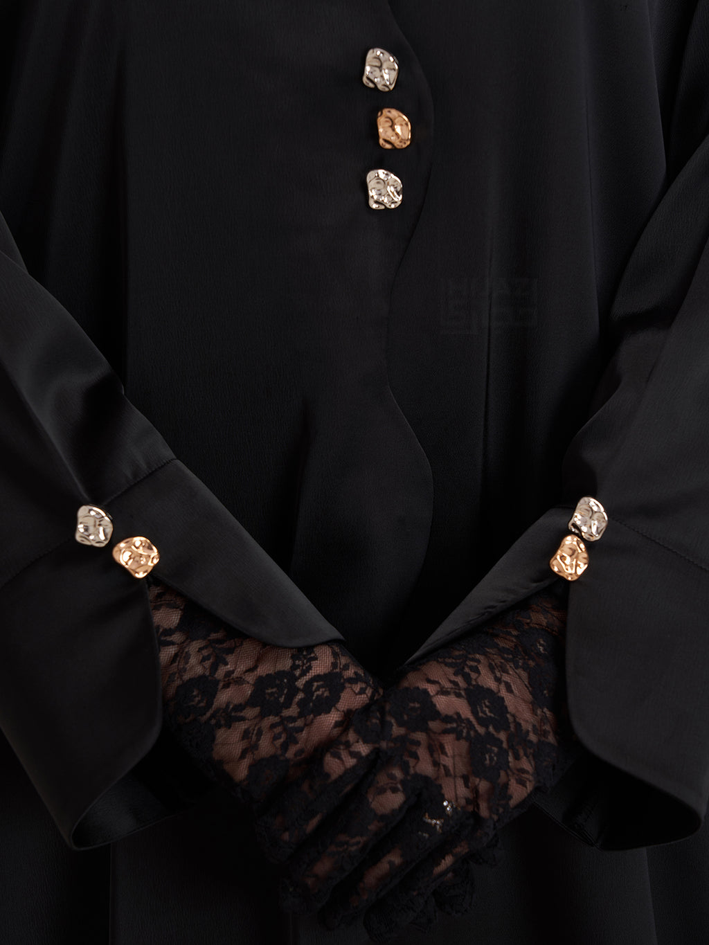 MAWJ NUJUM ABAYA- BLACK