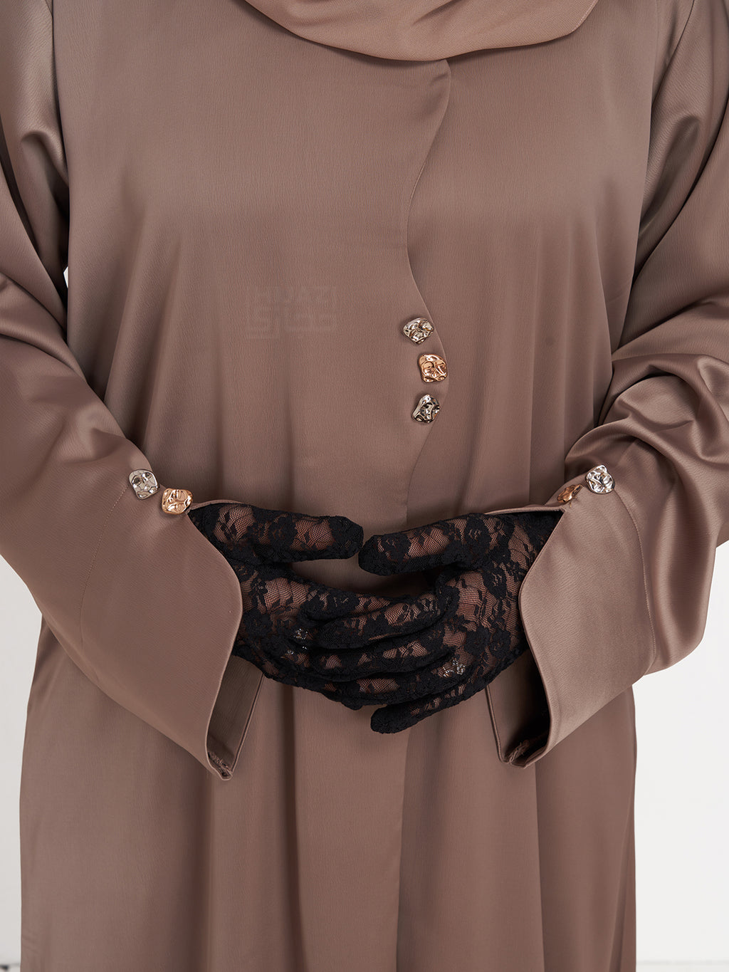 MAWJ NUJUM ABAYA- BEIGE
