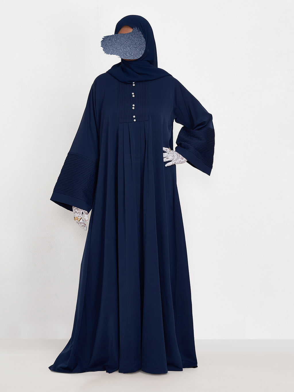 RAVZA PINTEX ABAYA- NAVY BLUE