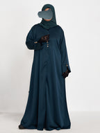 MAWJ NUJUM ABAYA- BOTTLE GREEN