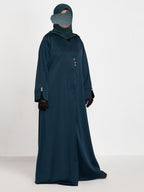 MAWJ NUJUM ABAYA- BOTTLE GREEN