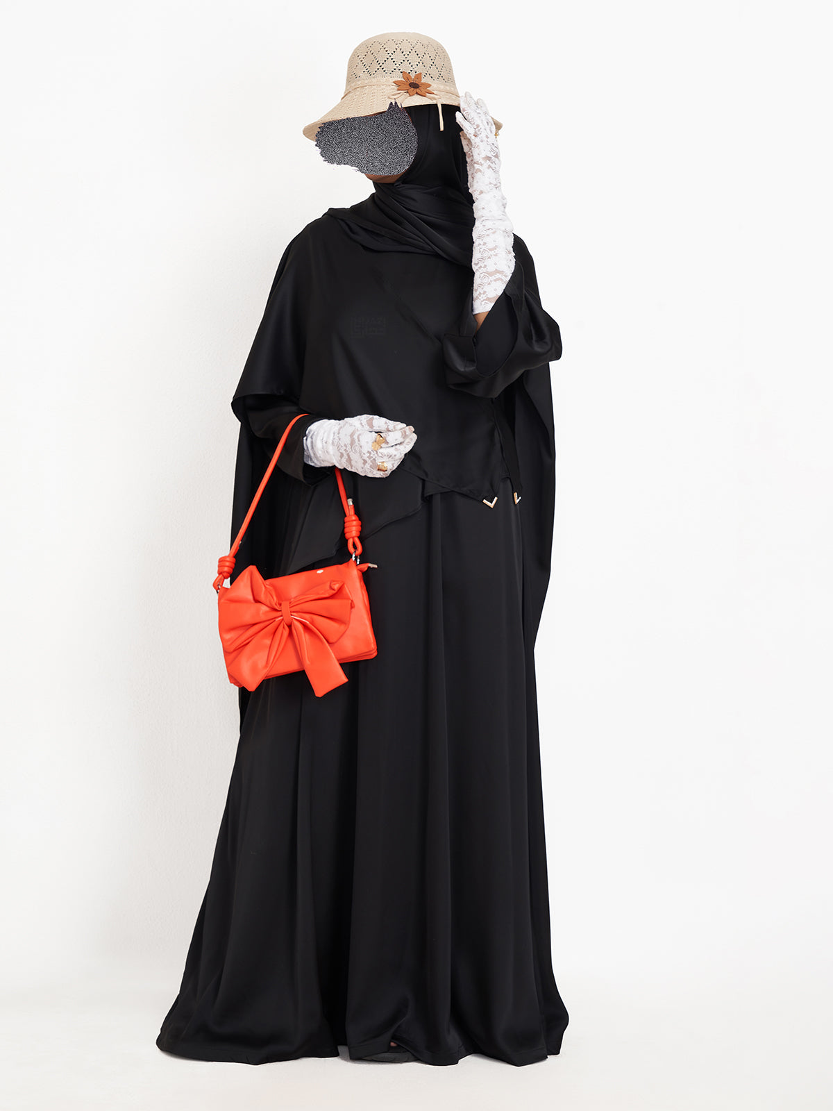 FLOW DRAPE ABAYA- BLACK