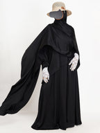 FLOW DRAPE ABAYA- BLACK
