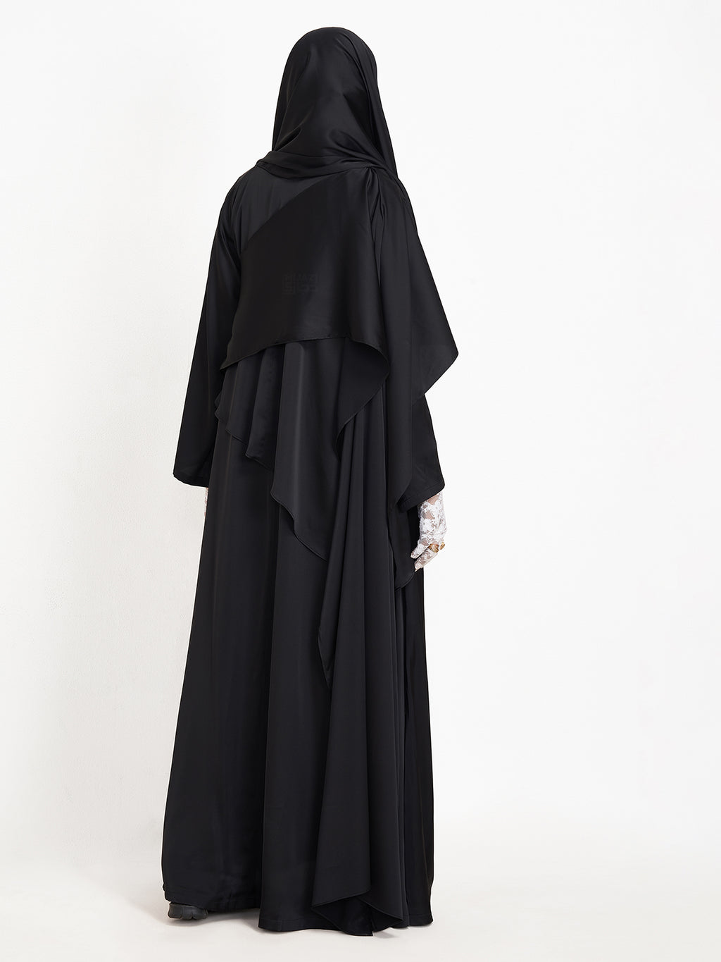FLOW DRAPE ABAYA- BLACK
