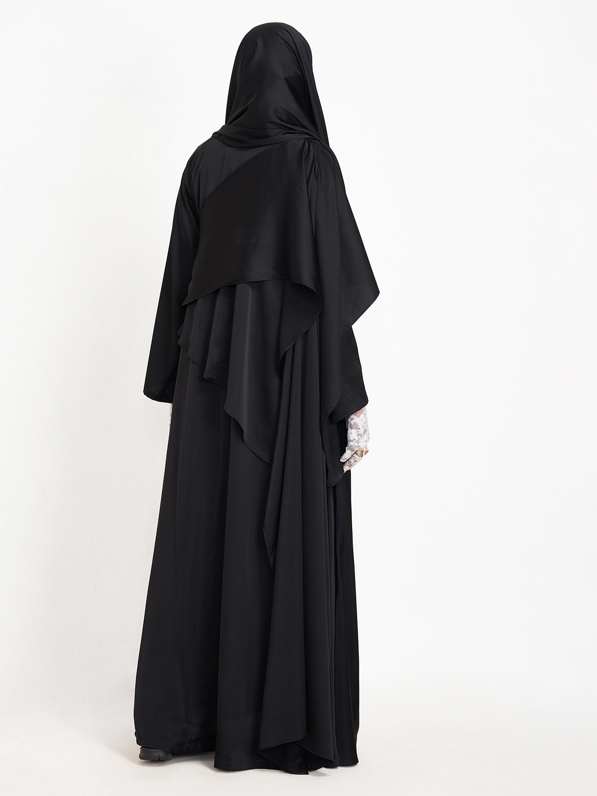 FLOW DRAPE ABAYA- BLACK
