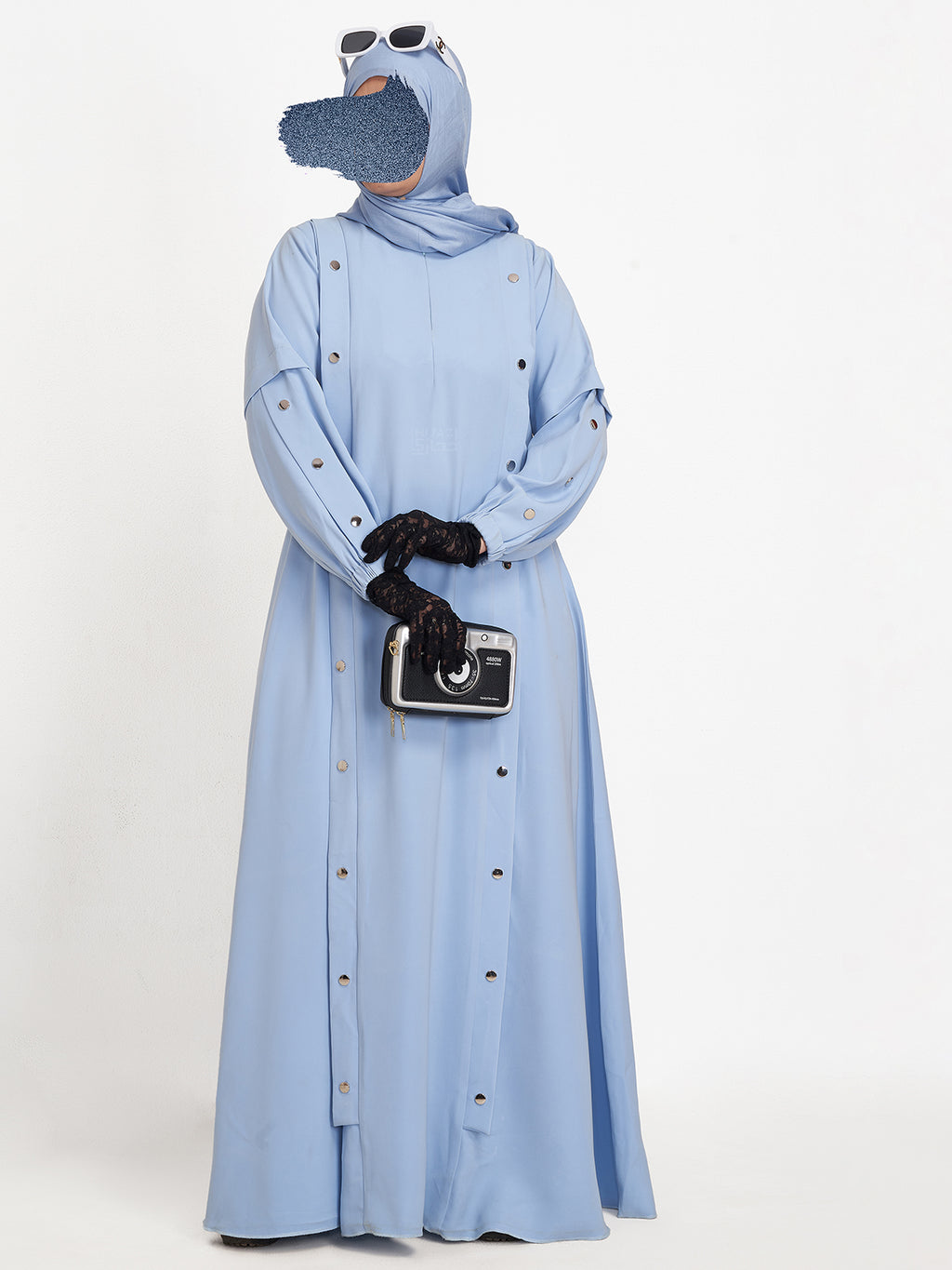 RIVET SKY BLUE ABAYA