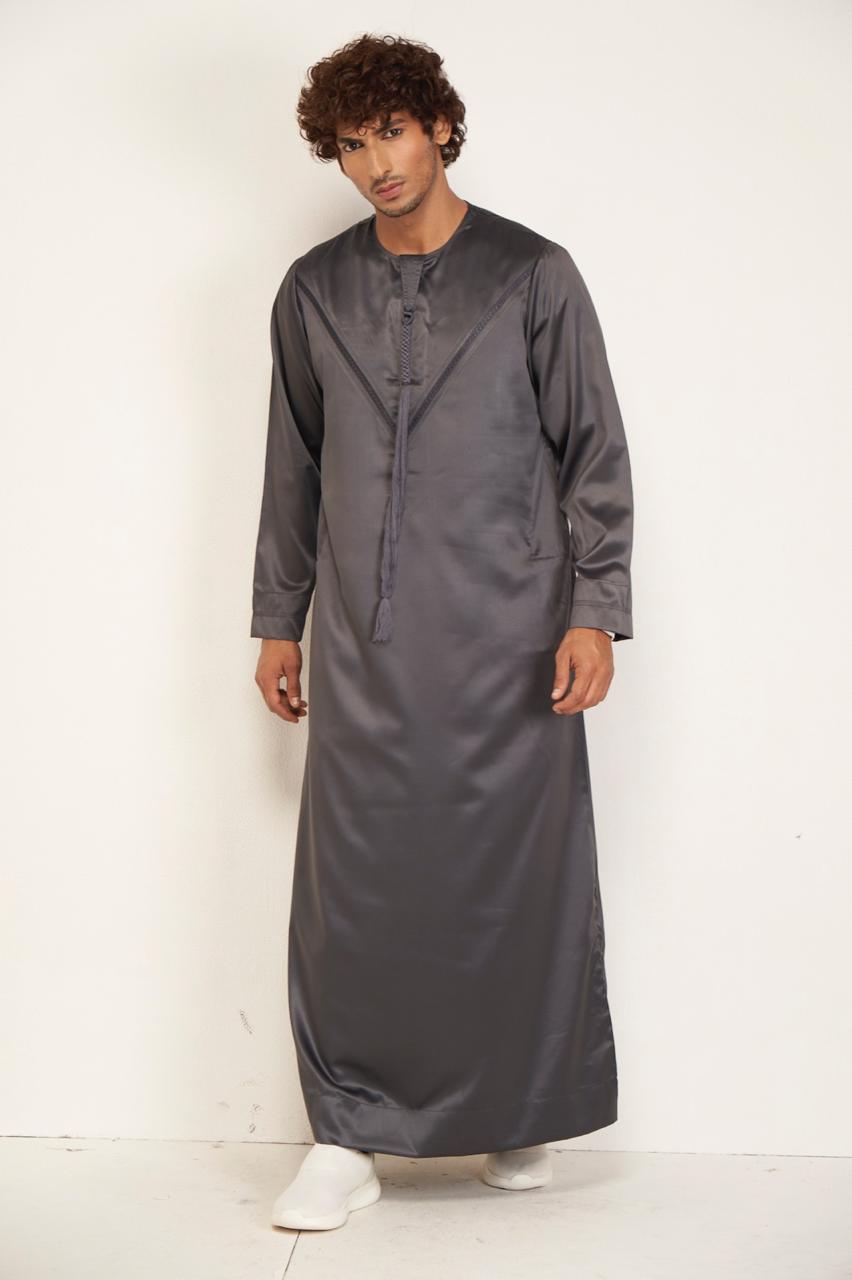 Emirati Thobe - Storm Grey