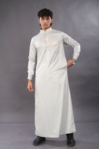 Ash Grey Premium Designer Thobe