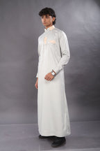 Ash Grey Premium Designer Thobe