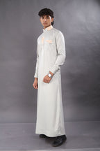 Ash Grey Premium Designer Thobe