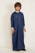 Ayham Kids Thobe - Navy Blue