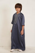 Kids Moroccan Kandura - Steel Grey - Itqan