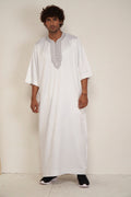 Men’s Moroccan Kandura – White - Itqan