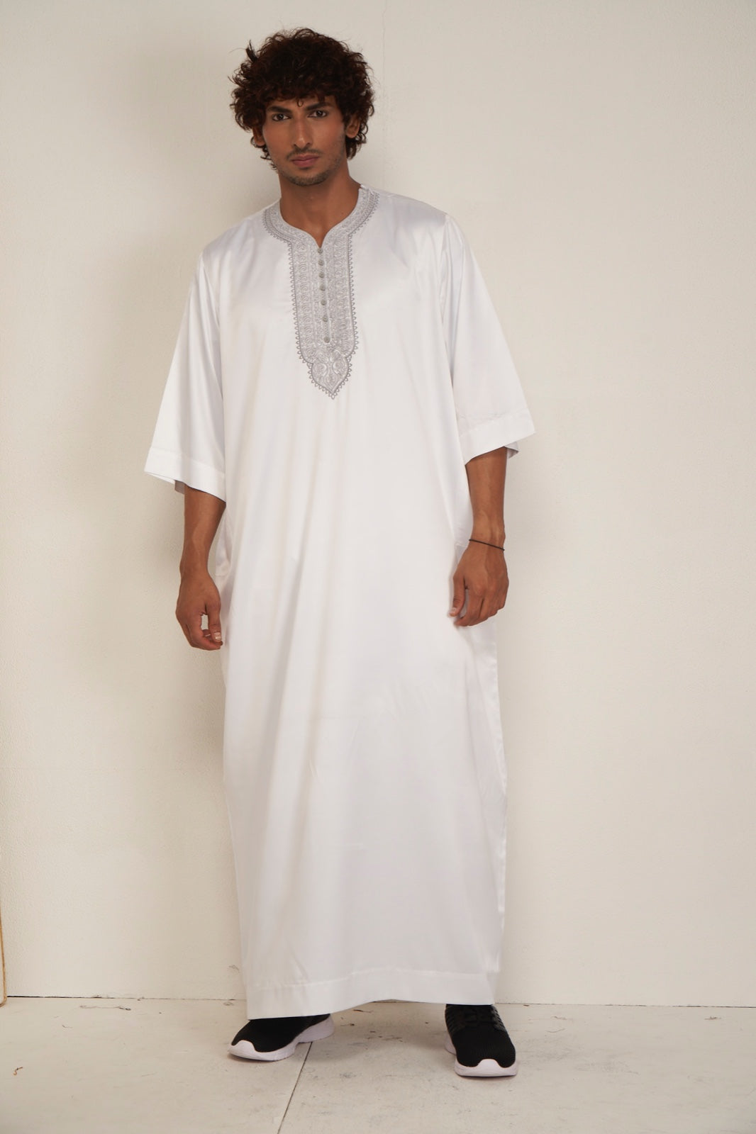 Men’s Moroccan Kandura – White - Itqan