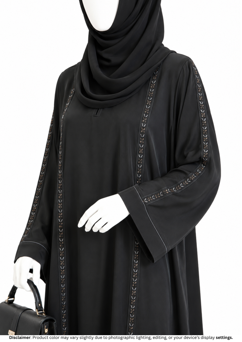 SIYAHI PINTEX ABAYA
