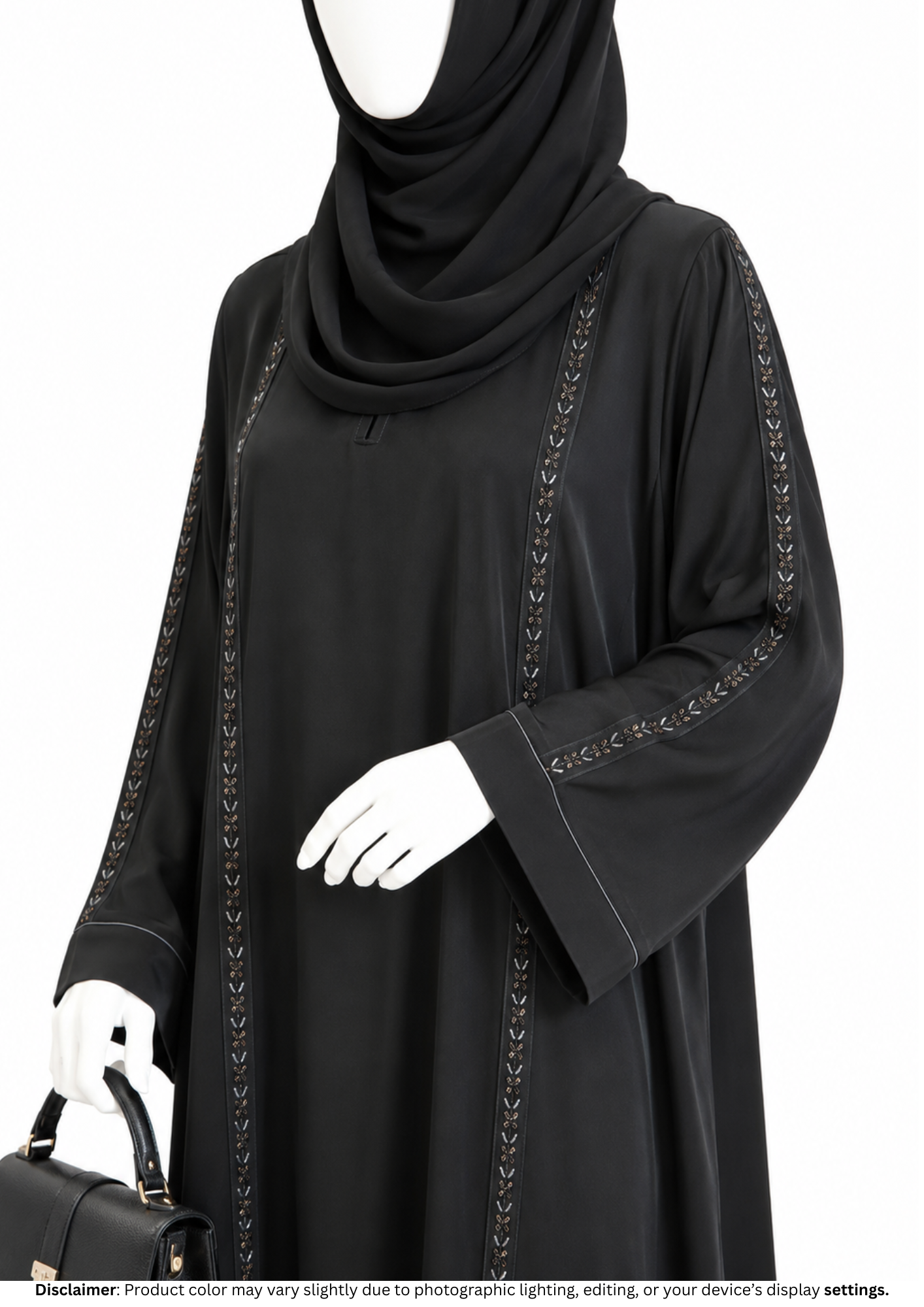 SIYAHI PINTEX ABAYA