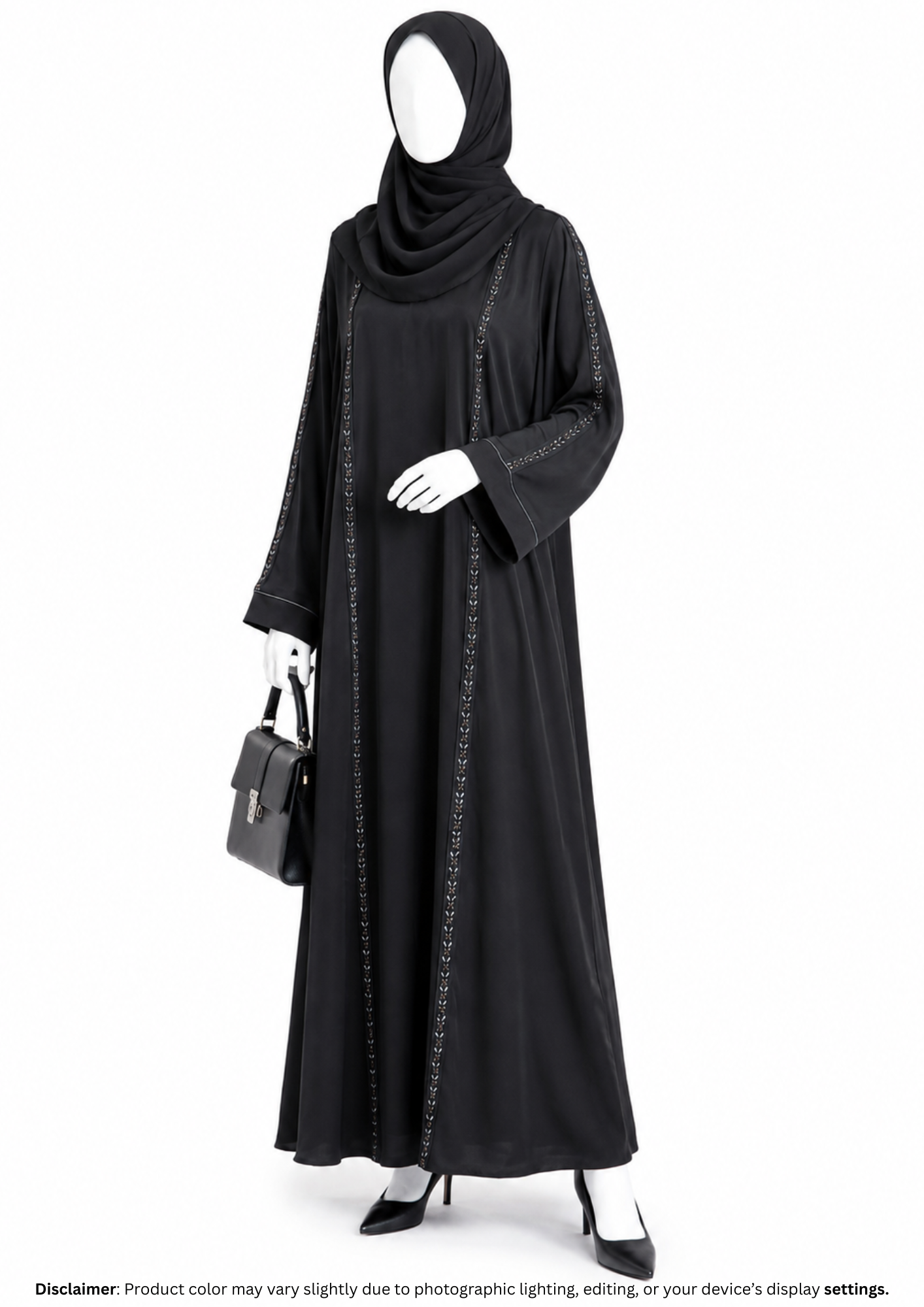 SIYAHI PINTEX ABAYA
