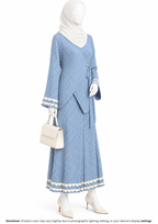 POLKA DOT DENIM CORD SET- LIGHT BLUE