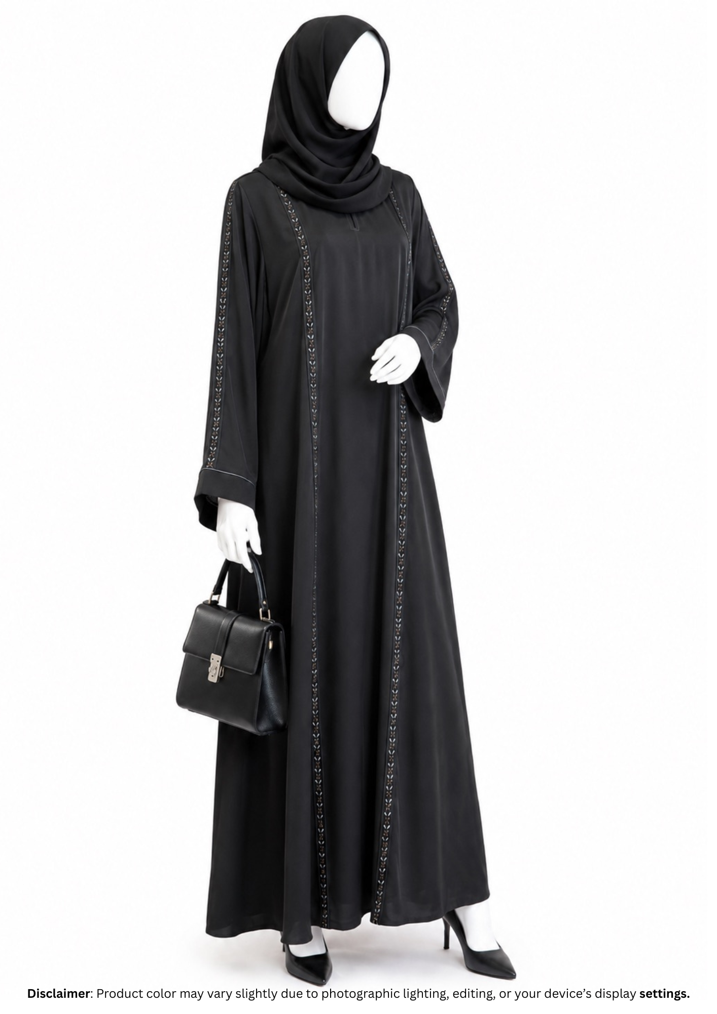SIYAHI PINTEX ABAYA