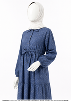 POLKA DOT DENIM GOWN