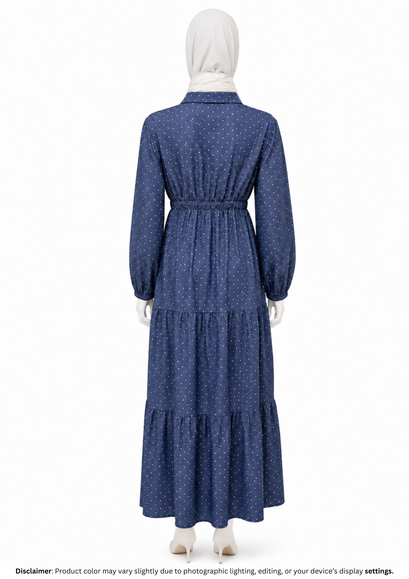 POLKA DOT DENIM GOWN