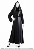 CAT COAT ABAYA-BLACK&GREY