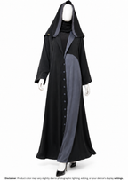 CAT COAT ABAYA-BLACK&GREY