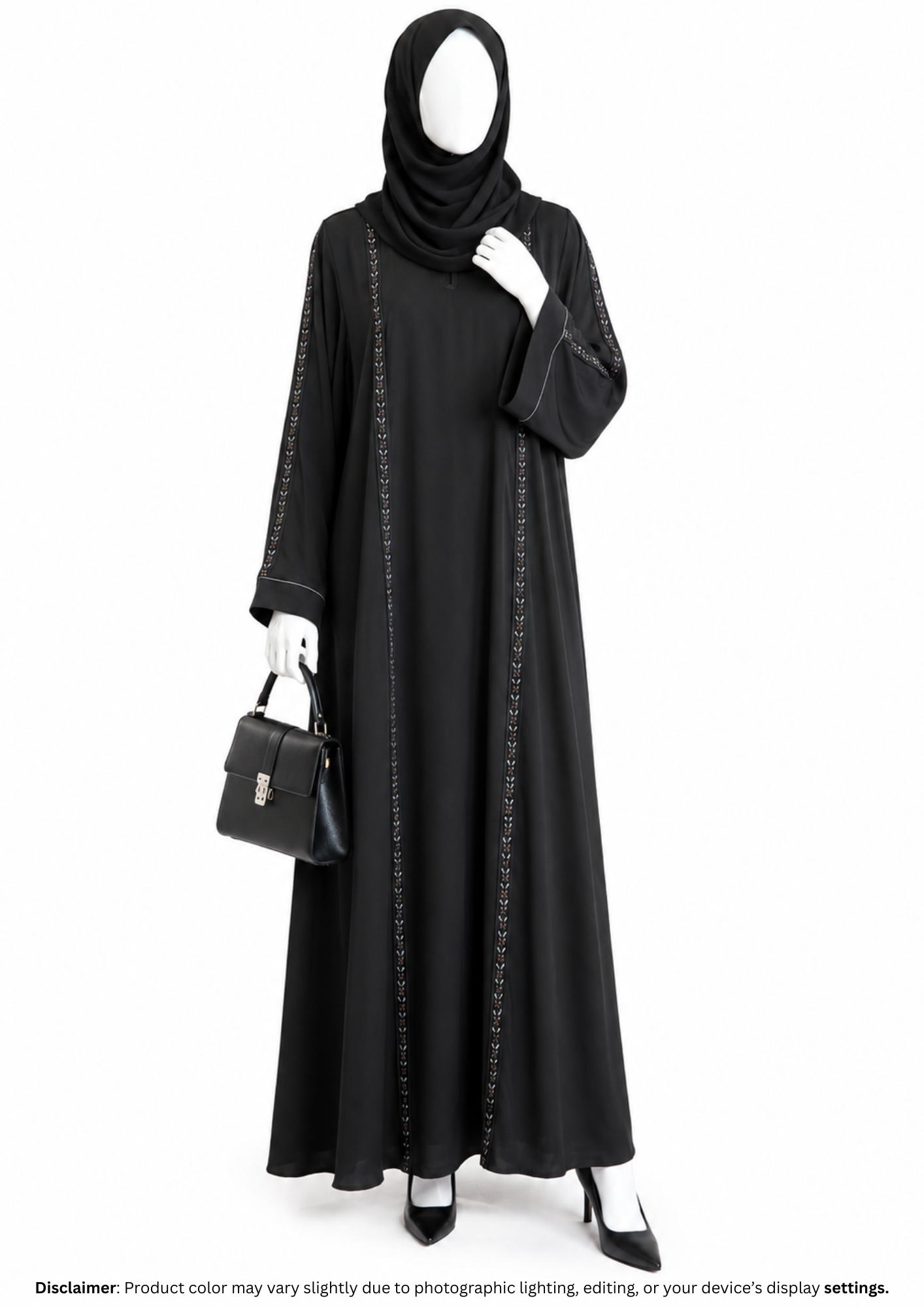SIYAHI PINTEX ABAYA