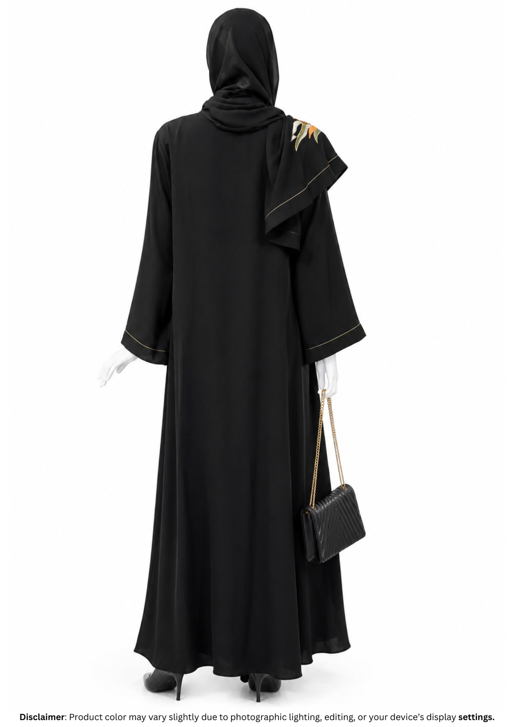 AMBER SINGLE FLORAL ABAYA
