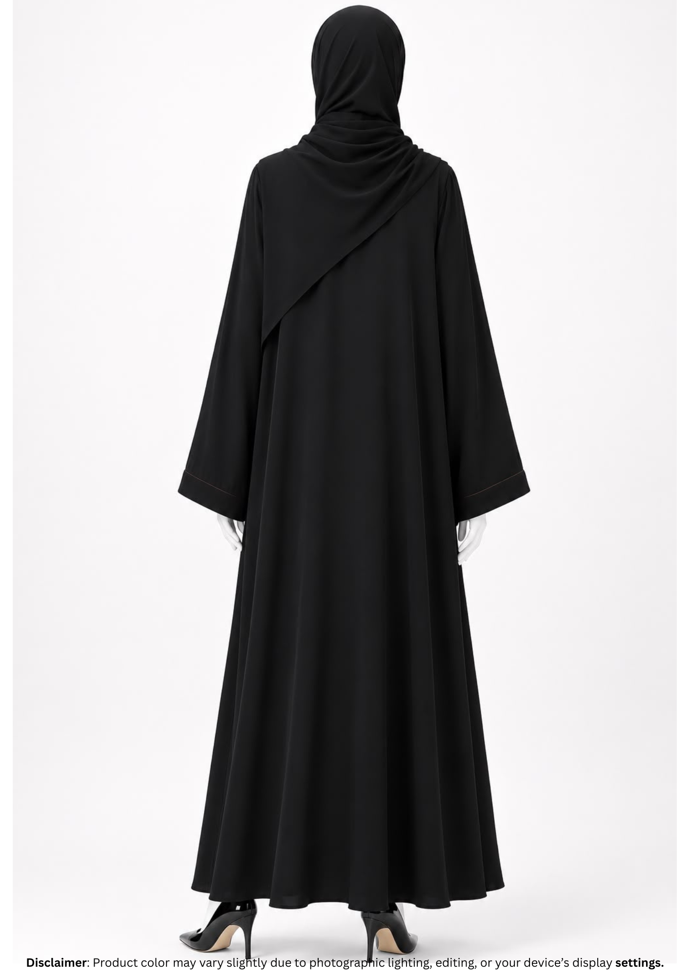 AMBER FLORAL ABAYA W/O FEATHER