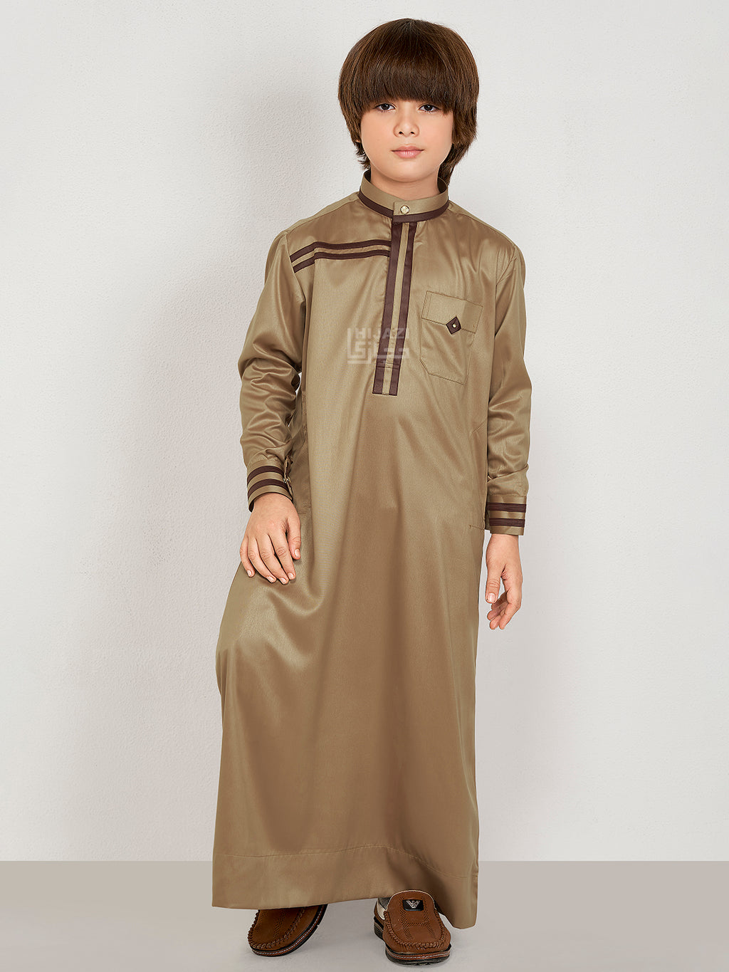 Kinan Kids Thobe - Camel Beige