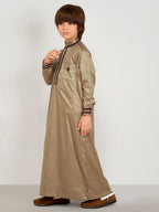 Kinan Kids Thobe - Camel Beige