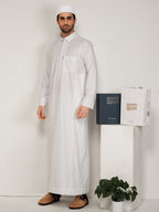 Al-Muqaddas Pemium Thobe –  White