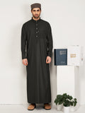 Al-Waqar Premium Thobe - Charcoal gray