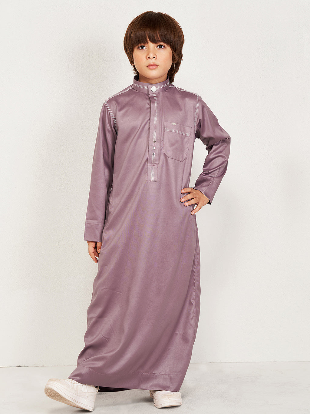 Mirqa Kids Thobe - Cashmere Pink