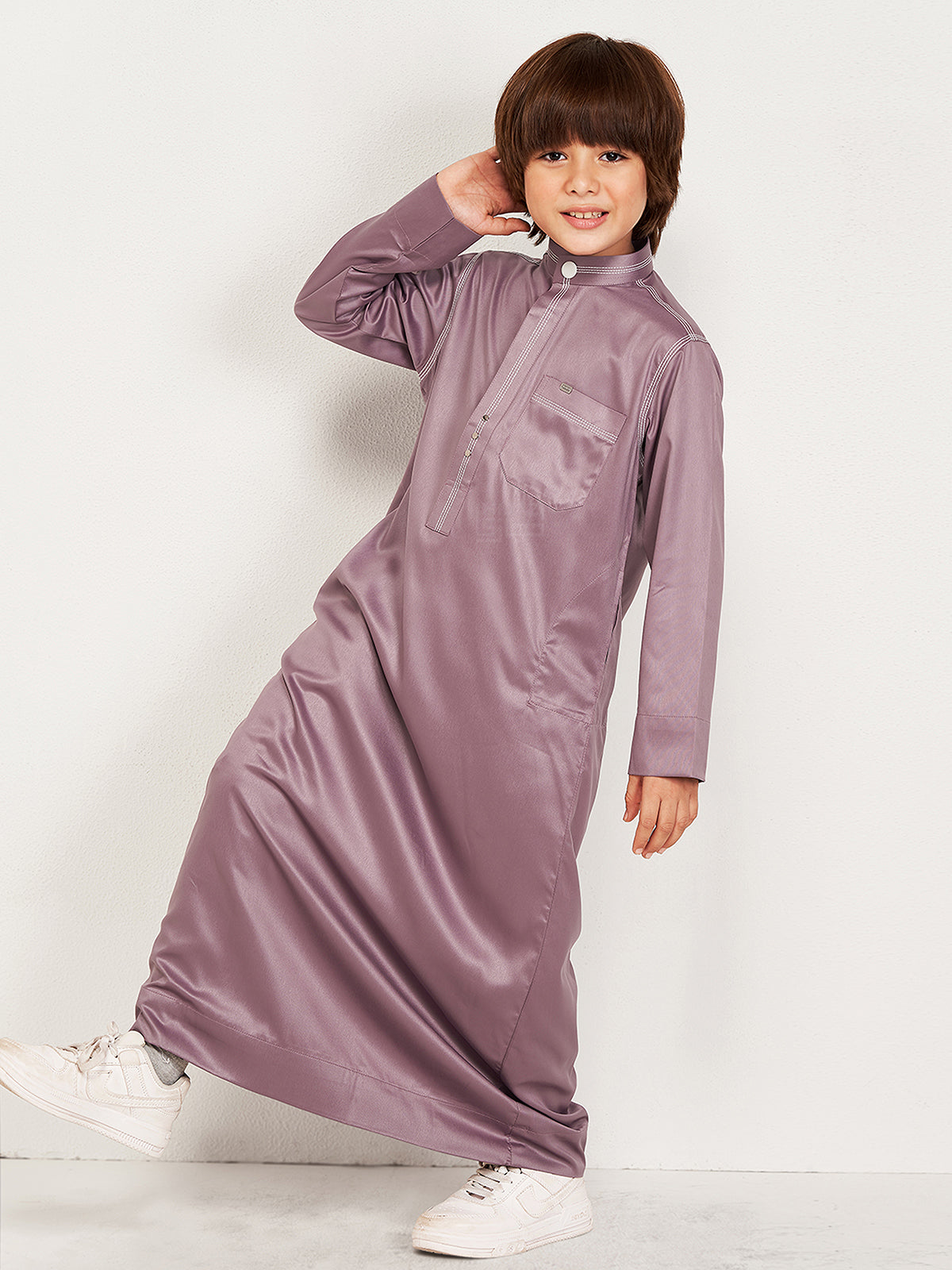 Mirqa Kids Thobe - Cashmere Pink