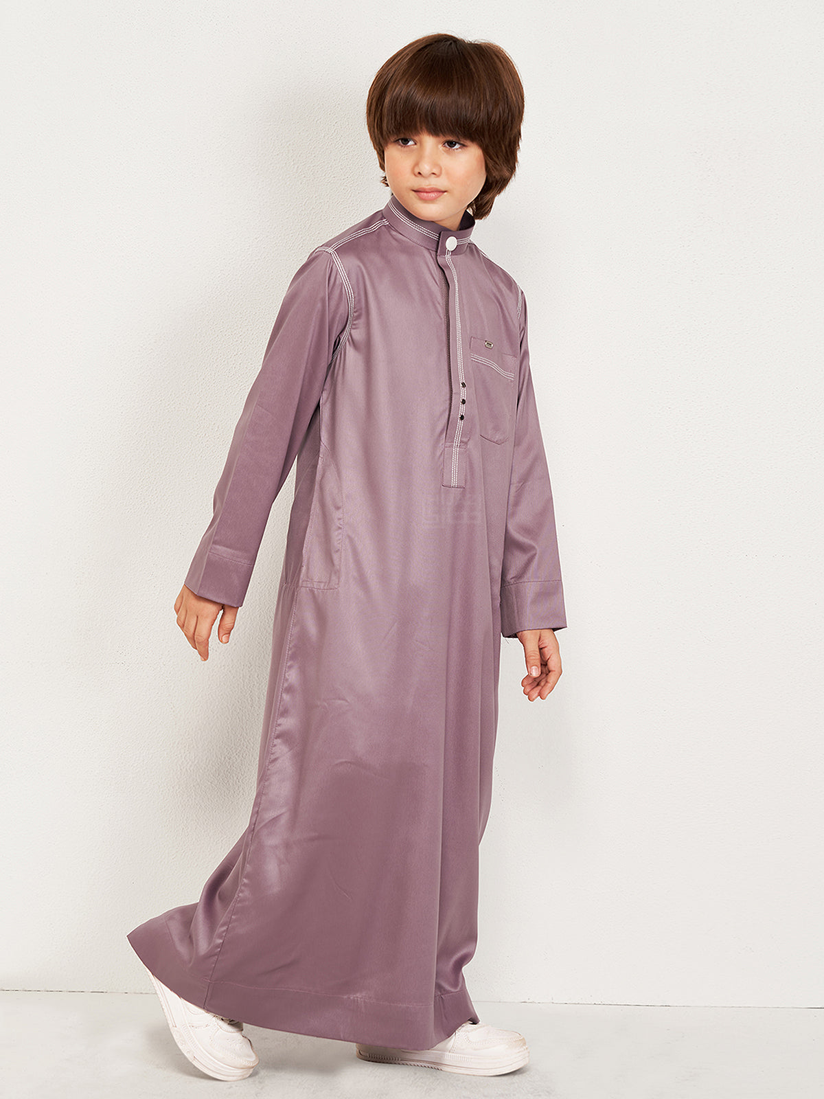 Mirqa Kids Thobe - Cashmere Pink