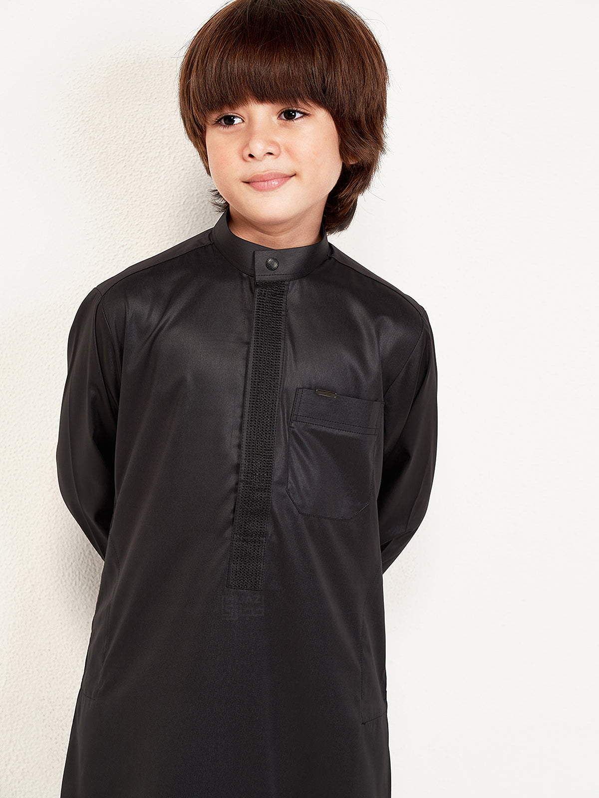 Marwan Kids Thobe - Black