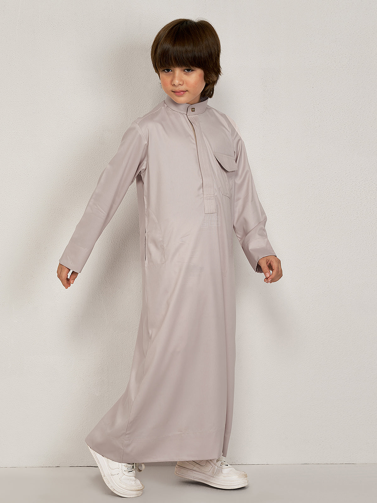 Mishari Kids Thobe - Light Pink